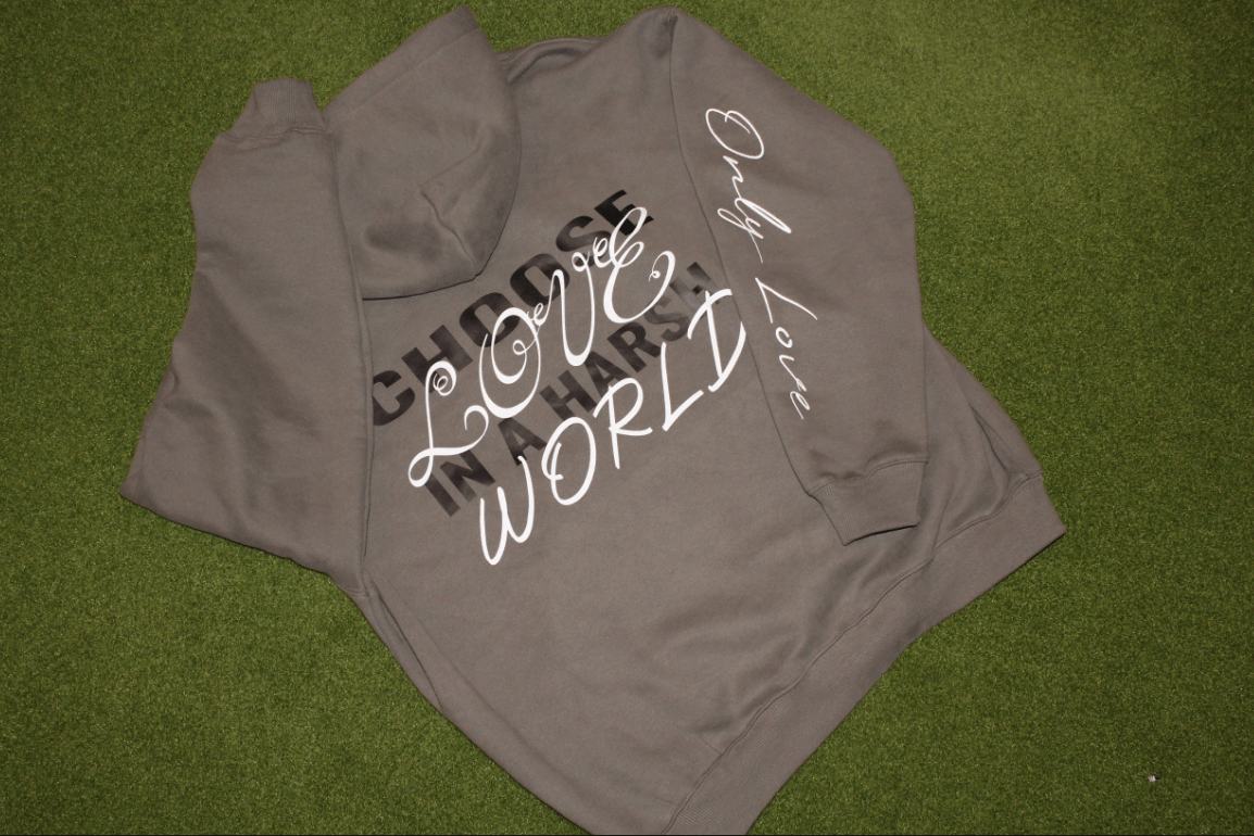 OnlyLove hoodie back graphic